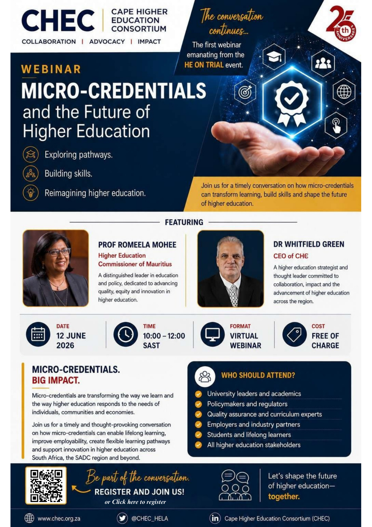 Micro-Credentials and the Future of Higher Education — CHEC Webinar